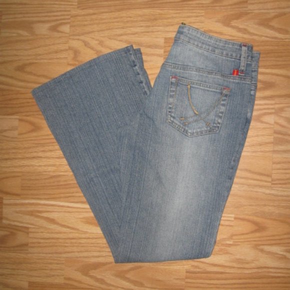 Dollhouse Blue Flare Denim Jeans - Picture 1 of 3